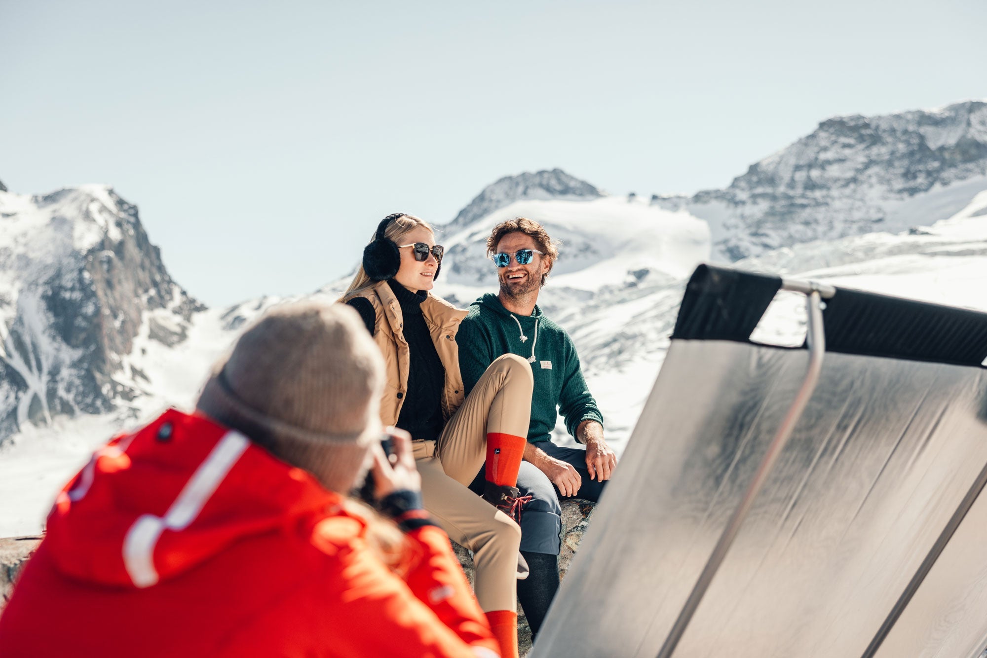 Rohner Socks Fotoshooting Saas-Fee